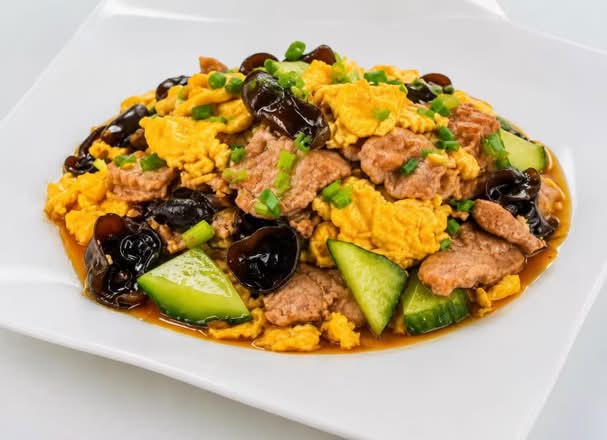 Moo Shu pork rice 木须肉饭
